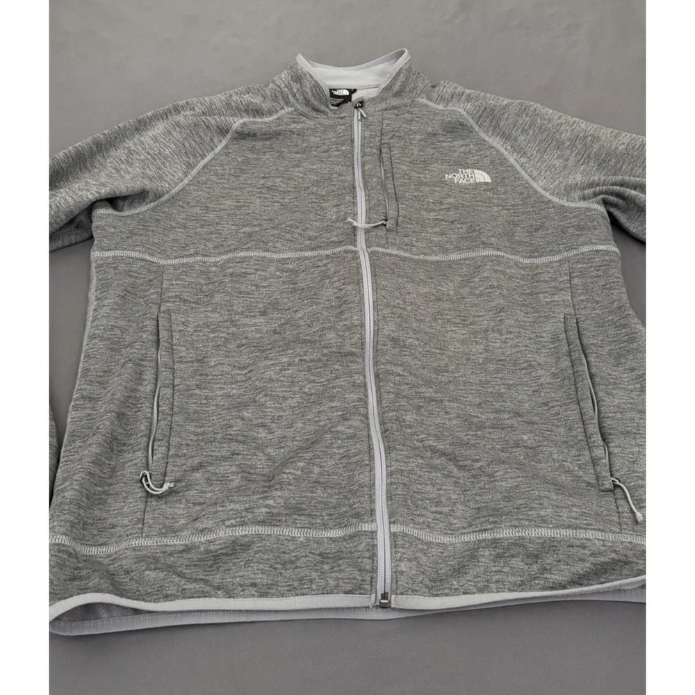 The North Face Canyonlands Jacket Mens XL Gray Full Zip Fleece Zipper Pockets
